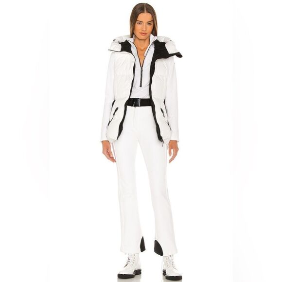 Goldbergh Pippa Ski Pants Waterproof White Black NWT US 14 - Picture 3 of 11